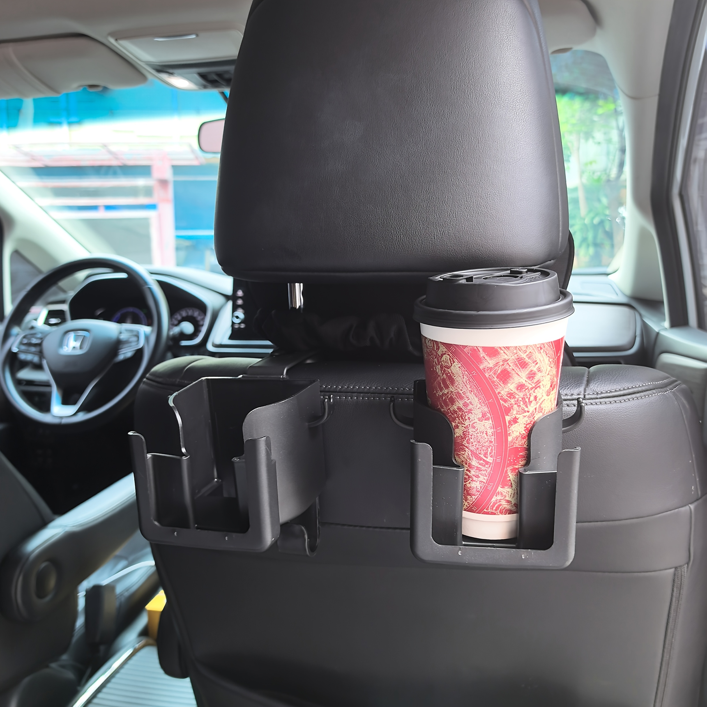 Multi-Function Car Seat Back Organizer with Cup Holder