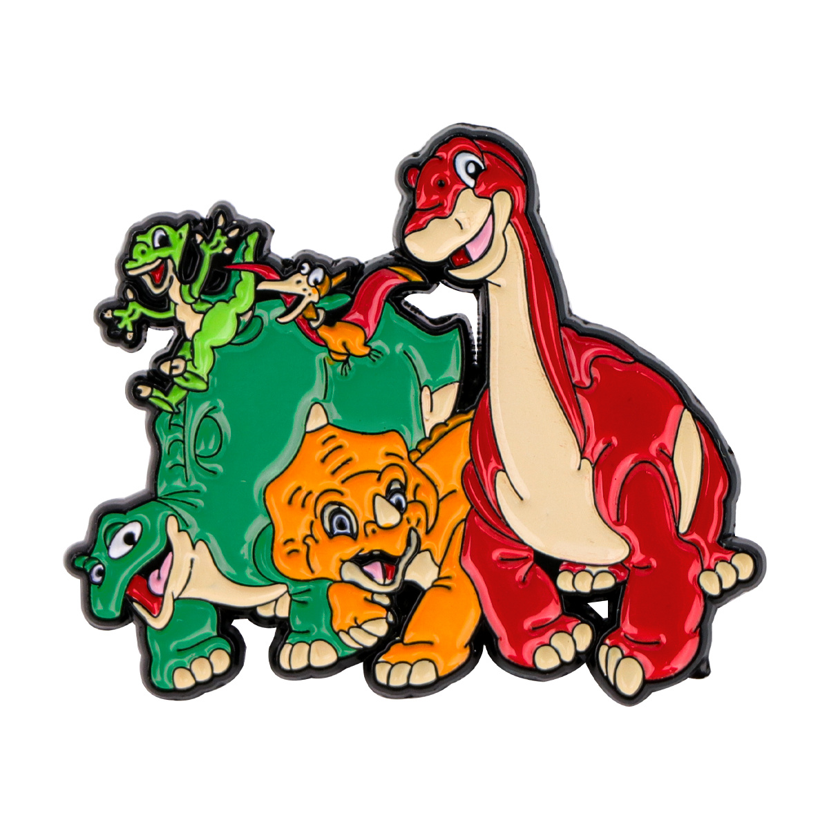 TEMU 2d Flat, 2d Flat 1pc Dinosaur Fashion Jewelry Pins For Backpacks Lapel Enamel Pins And Brooches For Woman Bags Badge Friend For Gifts, 2d Flat