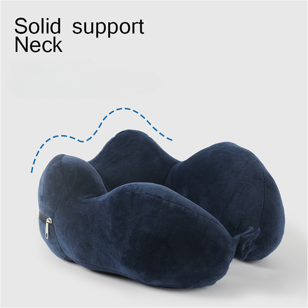 1pc ergonomic u shaped neck support pillow with integrated cap medium firmness portable with pp filling for   train camping ideal for flying road trips suitable   14 details 4