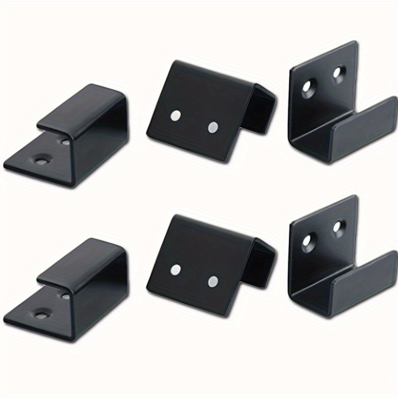 TEMU 6pcs Stainless Steel For Tile Hooks, Rust-resistant, Polished Wall Mount Square Display Hooks For Tiles & Decor