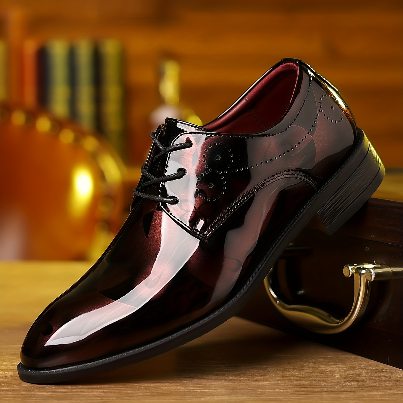 mens classic lace dress shoes multi color fashion - Temu