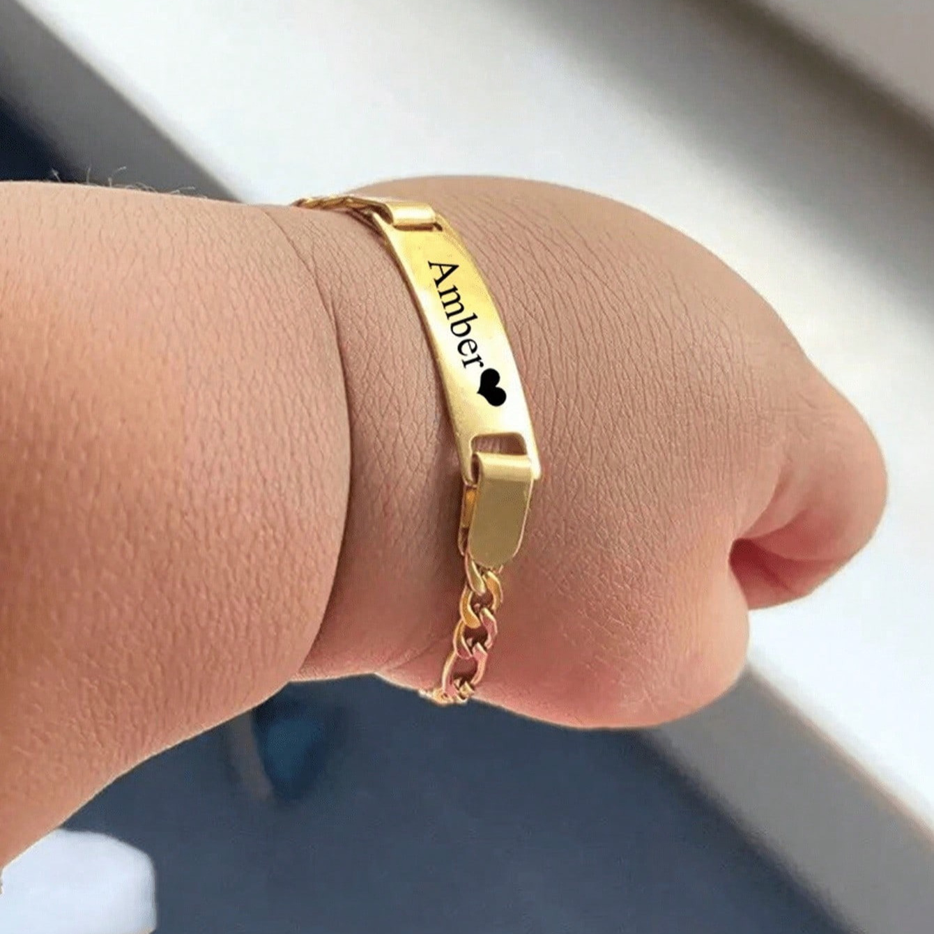 TEMU 1 Customizable Name Bracelet Stainless Steel Nameplate Personalized Gift Best New Year Gift Multifunctional Ideal Gift