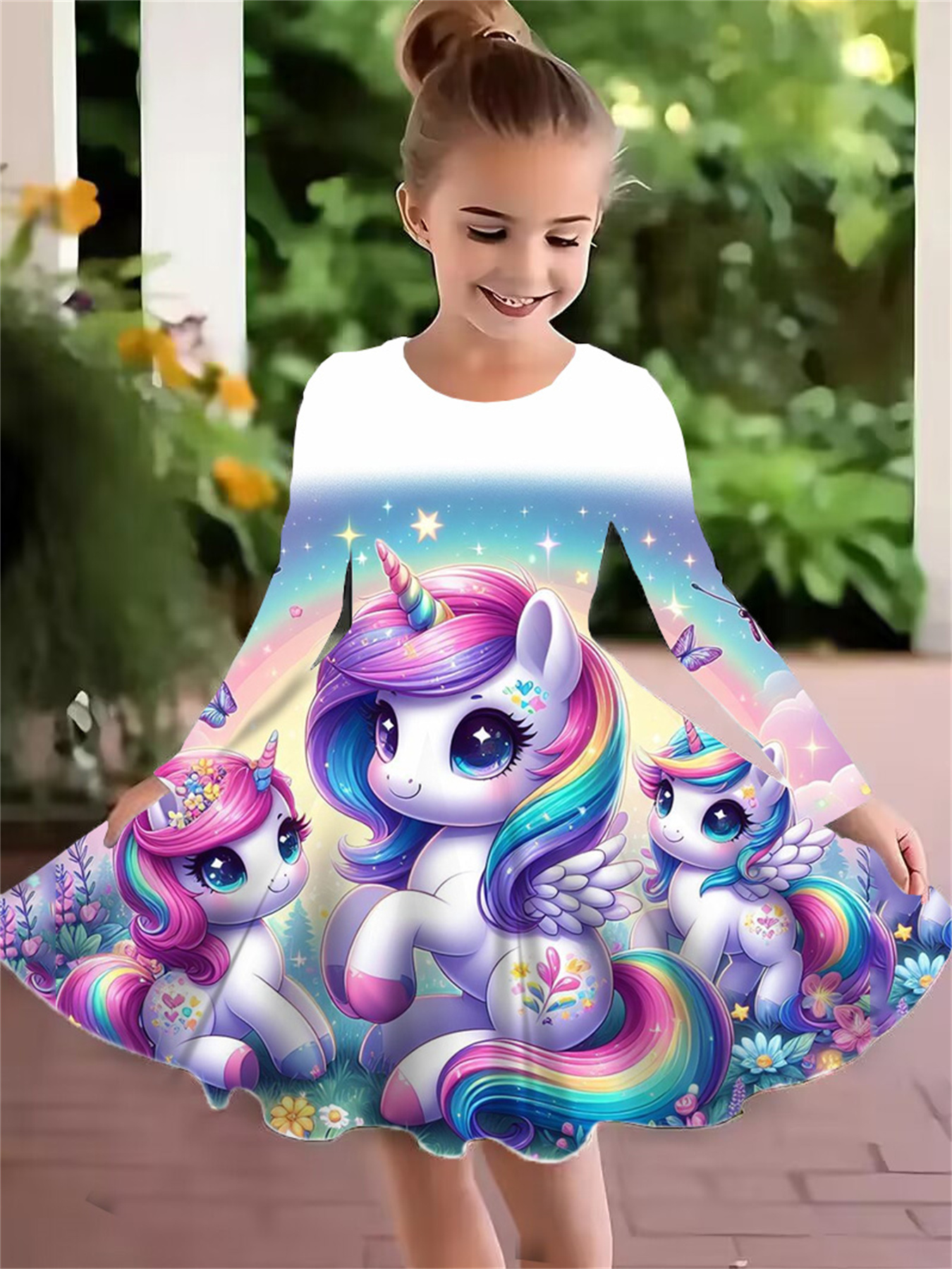 Unicorn Head Costume Tinksky Girls Rainbow Unicorn Skirt Fancy