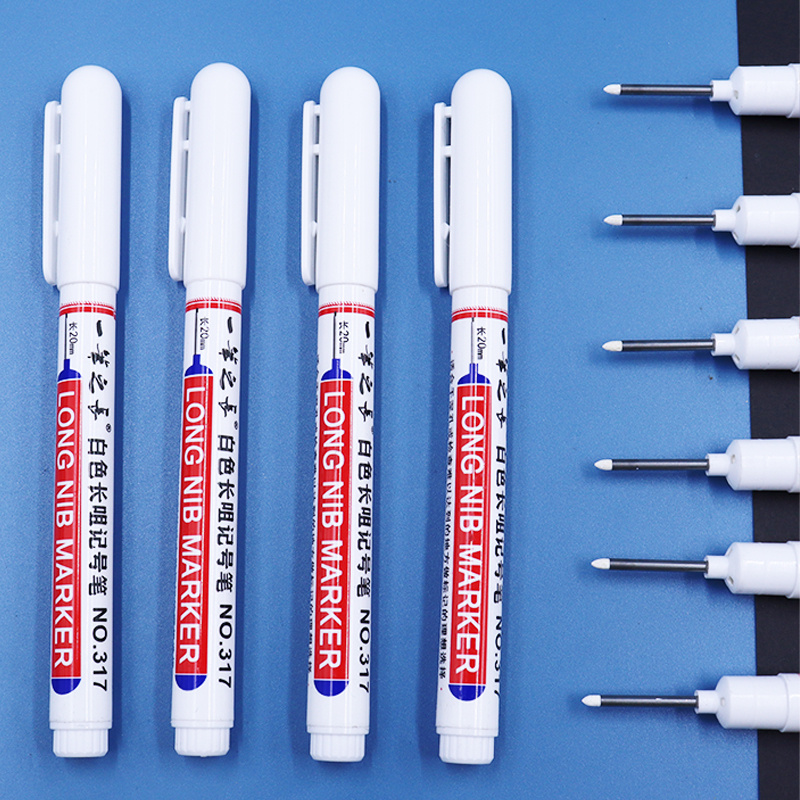 White Fine Tip Markers for Quick Drying and Non-Fading Art