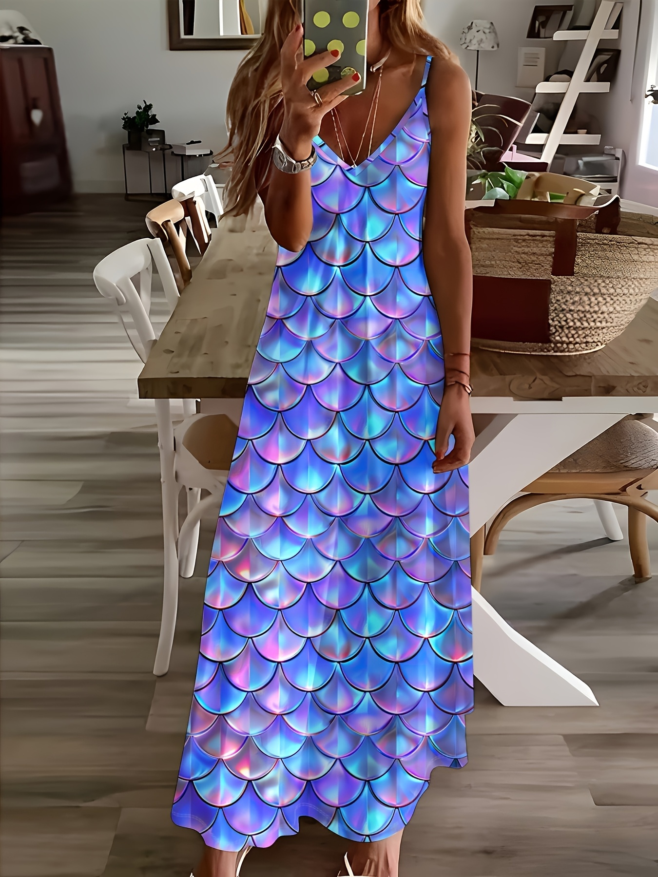 chinese dress ladies Nalia Mermaid Scale Dress