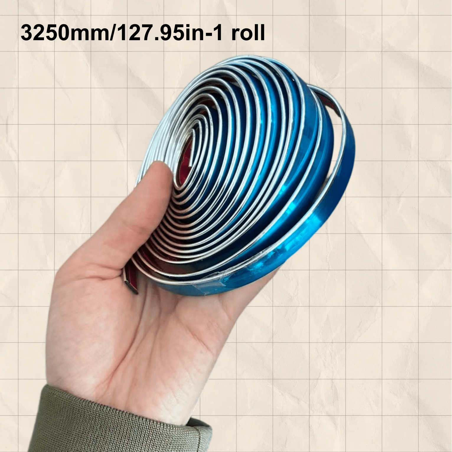 TEMU 3250mm/127.95in Car Decoration Strip, Door Protection Strip, Door Edge Strip, Fashionable And Glossy Silvery Chrome Strip To Car Windows, Car