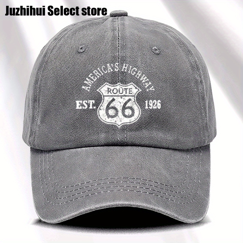 TEMU 1pc Retro Hat, Washed Baseball Cap, Hat, Fashionable Washed Retro Hat, Outdoor Baseball Cap With Curved Brim