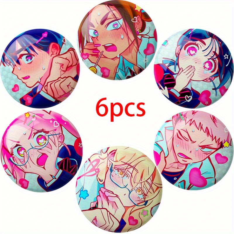 TEMU 6 Elegant And Gorgeous Music And Anime Badges, Suitable For Clothing, Hats, And Backpacks—stylish Accessories To Give , , And Colleagues—a