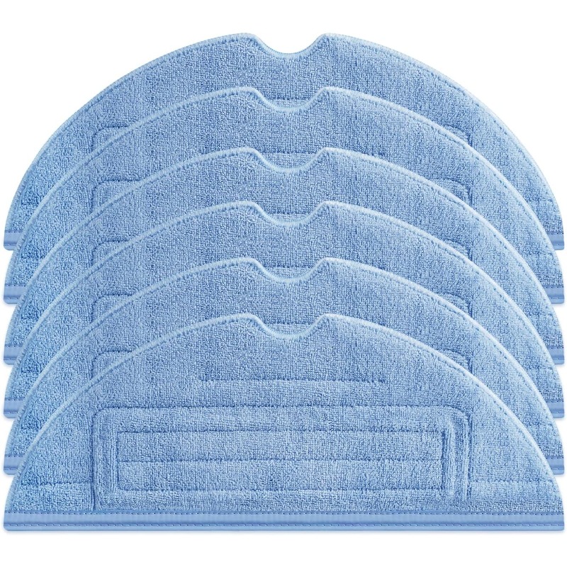 TEMU 6 Pack Compatible For S7/s8 /t7s Mop Cloth Pads, Reusable Washable Microfiber Refills Suitable For Xiaomi, Plastic Mop Pad Accessories For S7