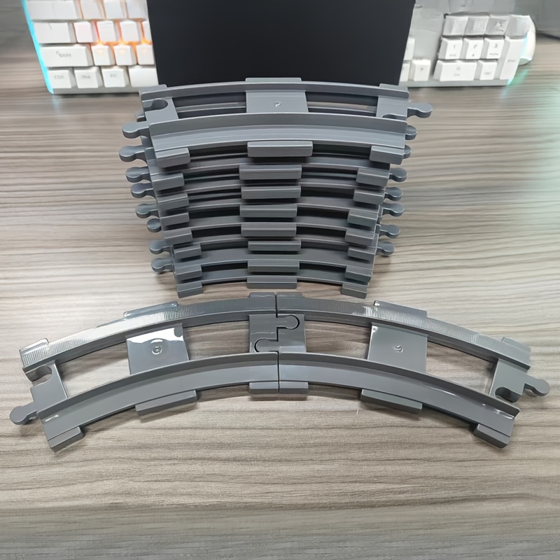 TEMU Train Track Expansion Pack, Accessories Sold Separately - Switches And Connectors - Compatible With Most Train Sets And Tracks, Construction