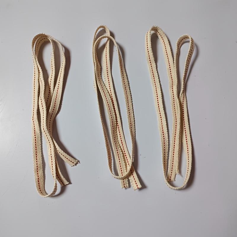 Wicks- 3 Rolls 1.19cm Flat Wicks With Real Replacement For Oil Lamps, Paraffin And Kerosene Lanterns And Candle Holders