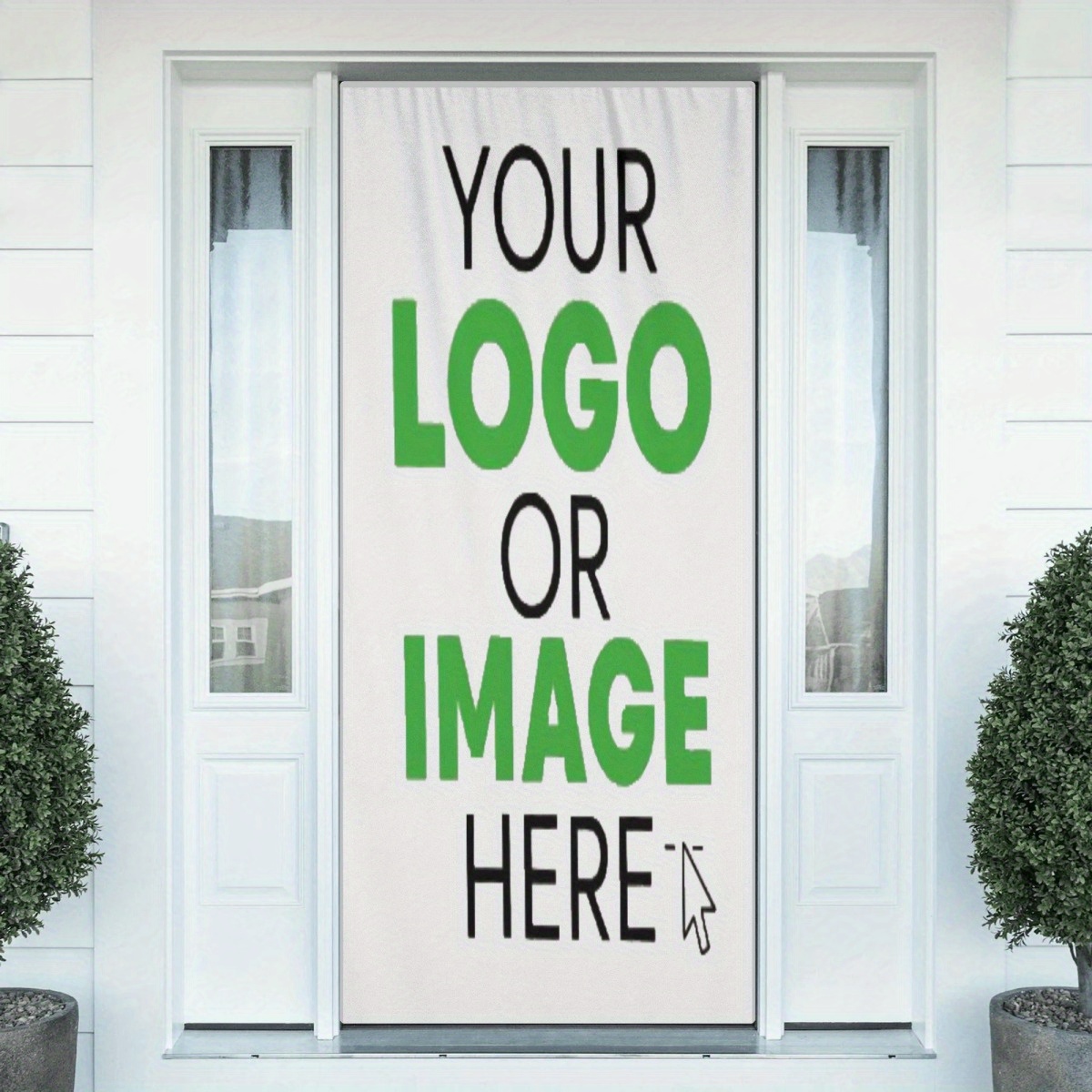 TEMU 1pc Custom Door Curtain With Your Design, Personality Add Your Photo Door Cloth Party Banner Flag With 4 Holes For Indoor Event Party Supplies,