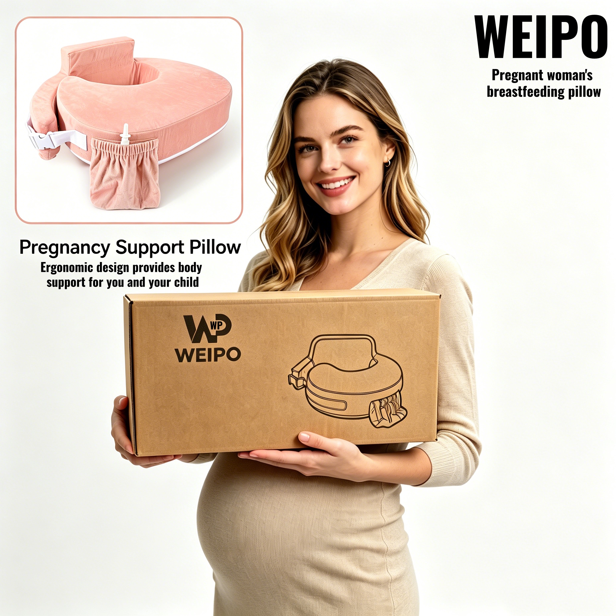 WEIPO Nursing Pillow Front View