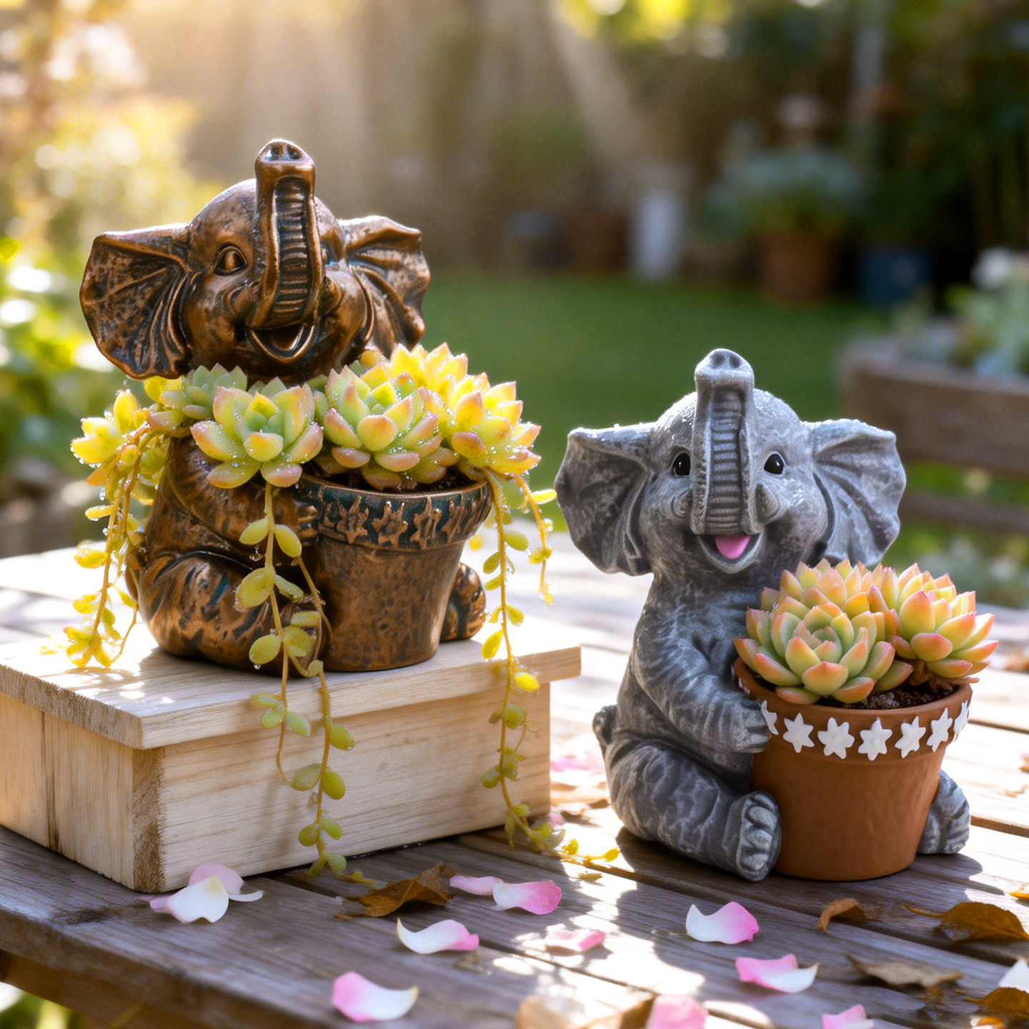 elephant planters sold on Temu United States
