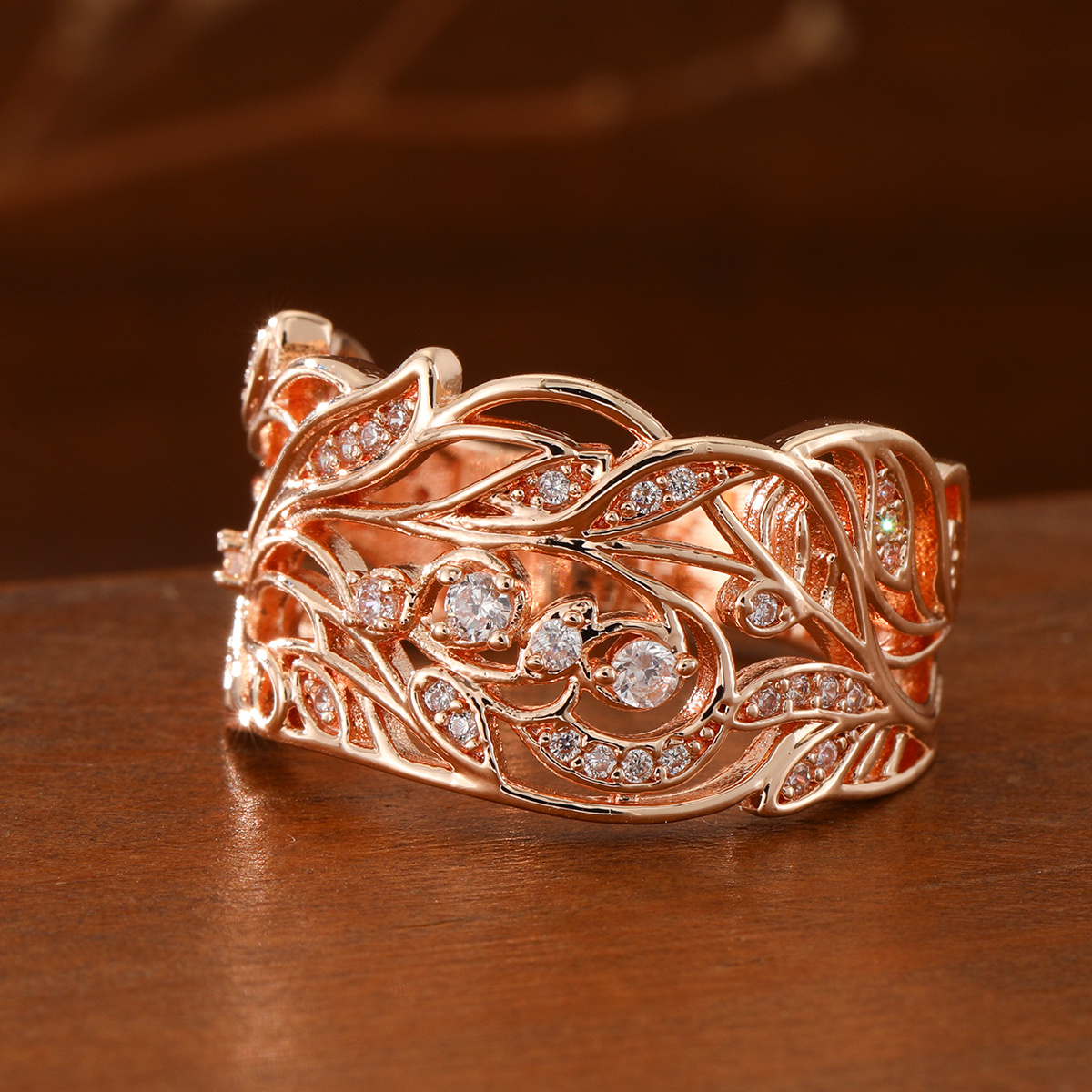 Hollow Branch Leaf Vine Pendant Earrings, Elegant Style
