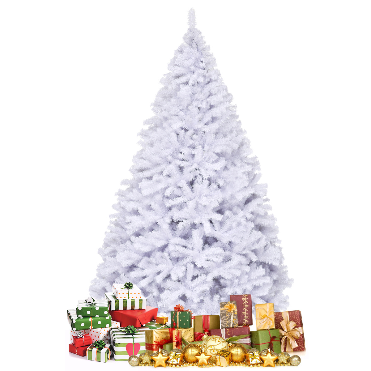 

Lifezeal 9ft Christmas Tree, Christmas Tree Metal Stand, 2132 Pvc , For Decoration, , For Decorating , ,