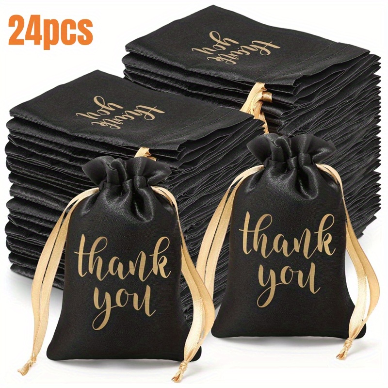 TEMU Satin Gift Bags With Drawstring, 4 X 6 Inch Jewelry Pouches Candy Bag, Wedding Party Favor Bag, Halloween Thanksgiving Day Christmas New Year