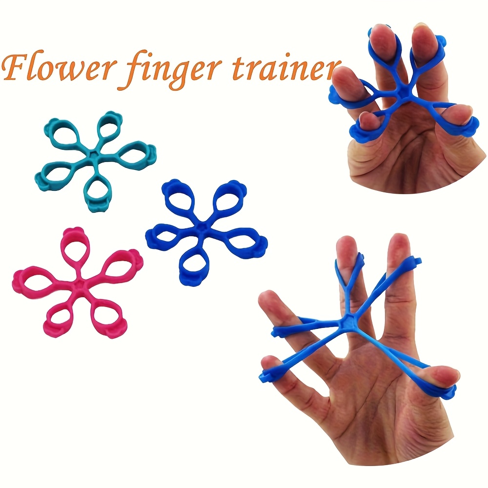 3pcs Finger Stretcher & Hand Resistance Bands Grip Strength Trainer