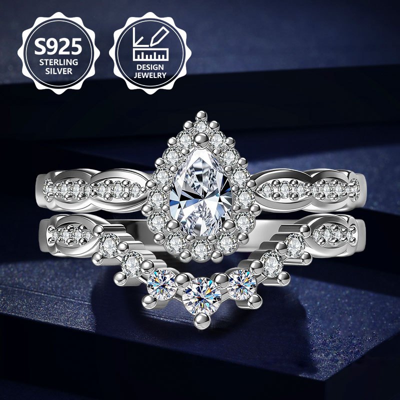 925 Sterling Silvery Exquisite Fashion Ring For Ladies. A Beautiful High-end Jewelry Ring For Ladies With A . Luxurious, Delicate, Elegant. Suitable For Travel, Festivals, Vacations, Birthdays