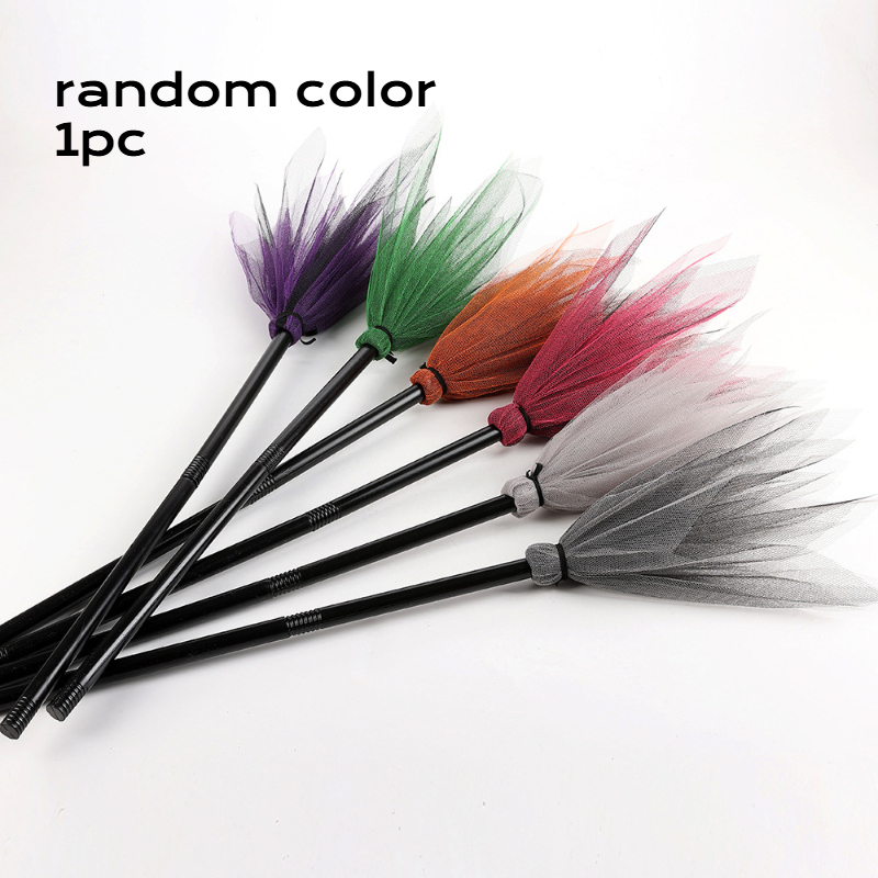 TEMU Halloween Broom Prop, Realistic Costume Accessories, Costume Accessories, Detachable Party Props, 1 Random Color