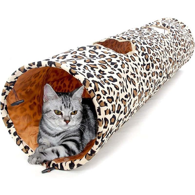 Image of Cat Tunnel For & Rabbits- 51"x12" Extra Wide Tunnel With 12-inch Diameter For Large Cats, Small Dogs