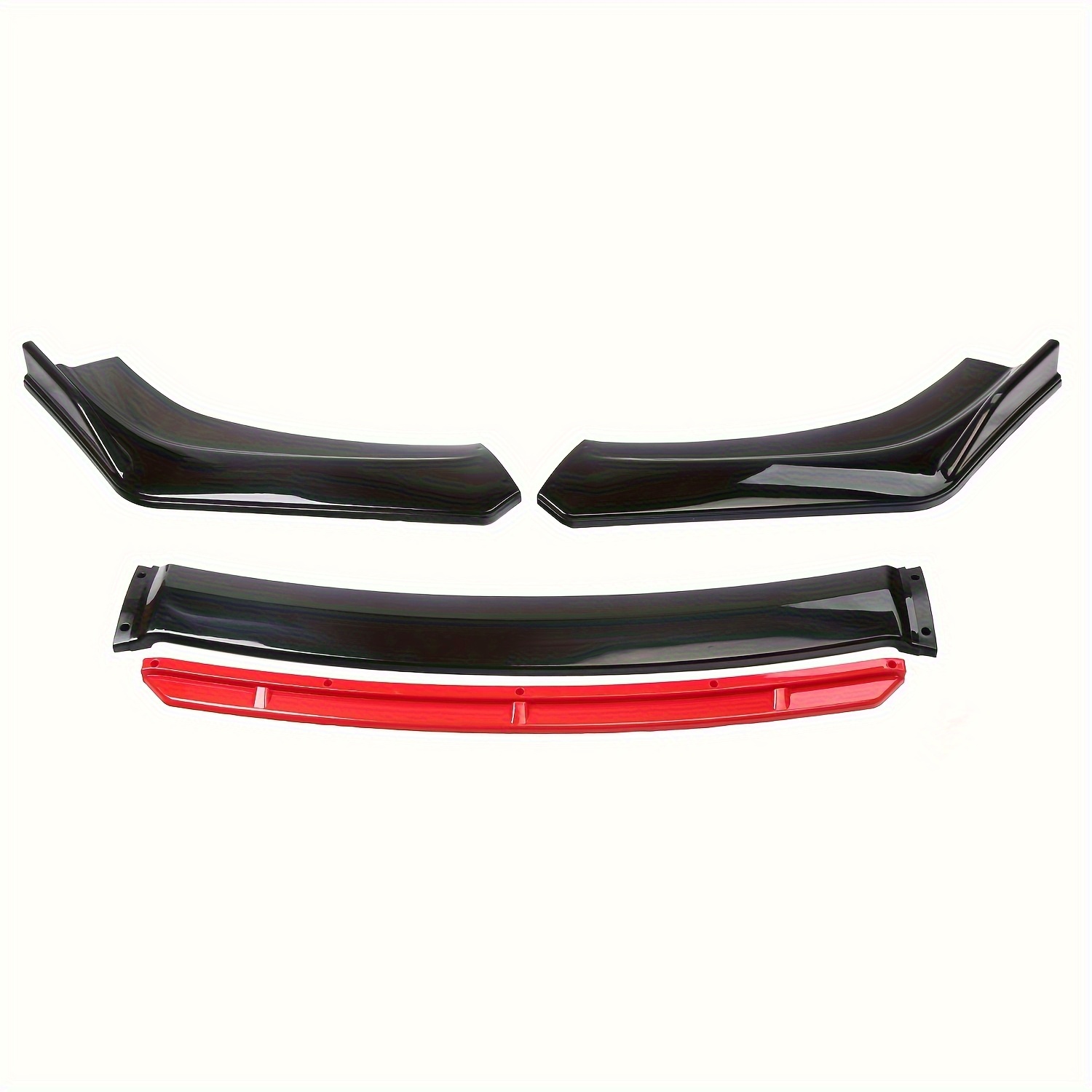 car universal front shovel modification large surrounding front lip anti collision spoiler multi color four section front shovel   color   0