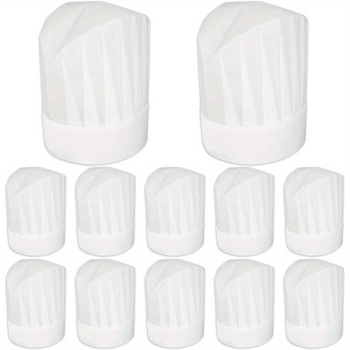 1,000 Pack - White Retro Disposable Paper Soda Jerk Hats, Fully Adjustable For Ice Cream Parlors, Vintage Diners, Kids Crafts. Single Use, OSFM One Size Fits Most, Food Service Hair Nets