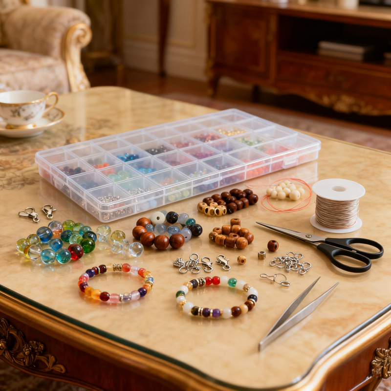 TEMU Boîte de Rangement Transparente en Plastique à 32 Compartiments avec 32 Séparateurs Fixes pour un Tri et un Rangement Faciles des Petits Objets.