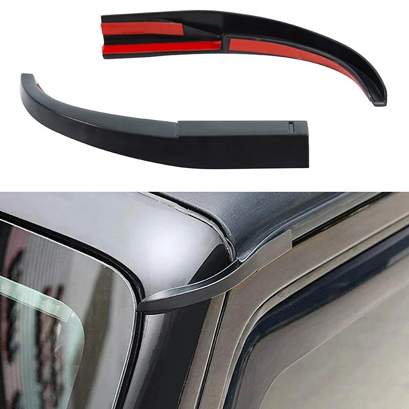 TEMU 1 di Deflettori Acqua Auto, Protezione Scanalatura, Estensione Grondaia, Accessori Auto, ABS, Adatti per Jeep Wrangler JK 2007-2017