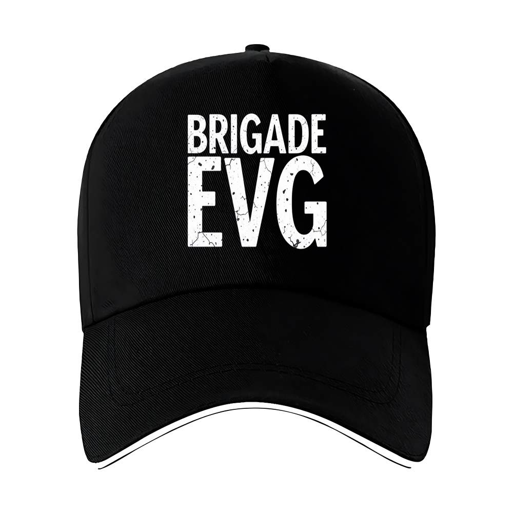 TEMU 1 casquette ' EVG' avec une police style béton craquelé, pour les entraînements et les activités de
