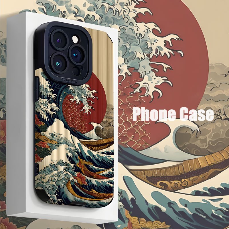 TEMU Illustrazioni vintage a disegnate per adatte a modelli TPU per custodie Iphone 16 Pro Max, compatibili con Iphone 15 Pro Max/14/16 Plus/15/13