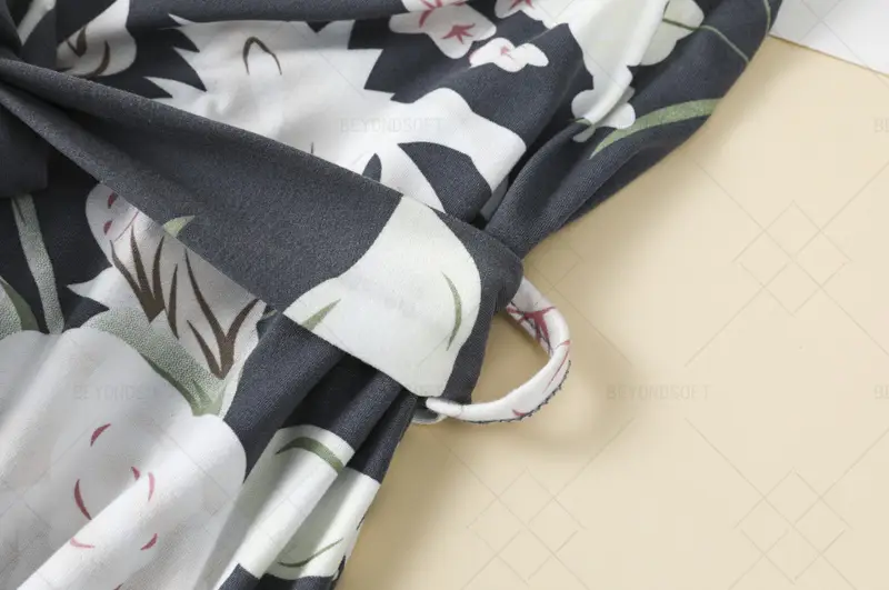 2025 new style home clothes for women three piece set including pure nightgown camisole nightdress and long pants Product details 1