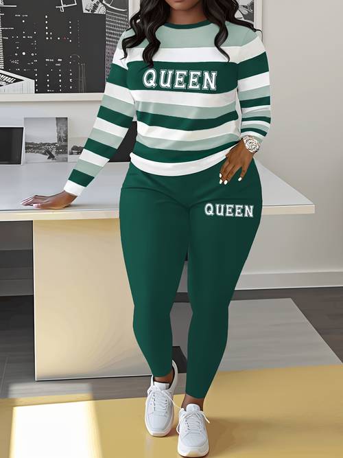 39 striped queen letter suit edition