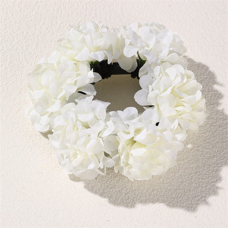 TEMU 1pc Hydrangea Hair Tie Headband Women's Fashion Hair Accessory Bohemian Vacation Hair Jewelry