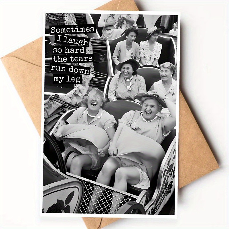 E-shop Lustige Vintage Foto Geburtstagskarte Einladung, ideal für jede Feier, ein tolles Geschenk für Freunde, Geschwister, Partner oder