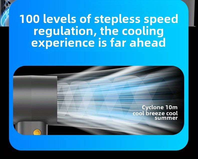 2025 New High-Speed Portable Handheld Fan, 1800mAh Long-Lasting Mini Outdoor Display Rechargeable Desk Fan