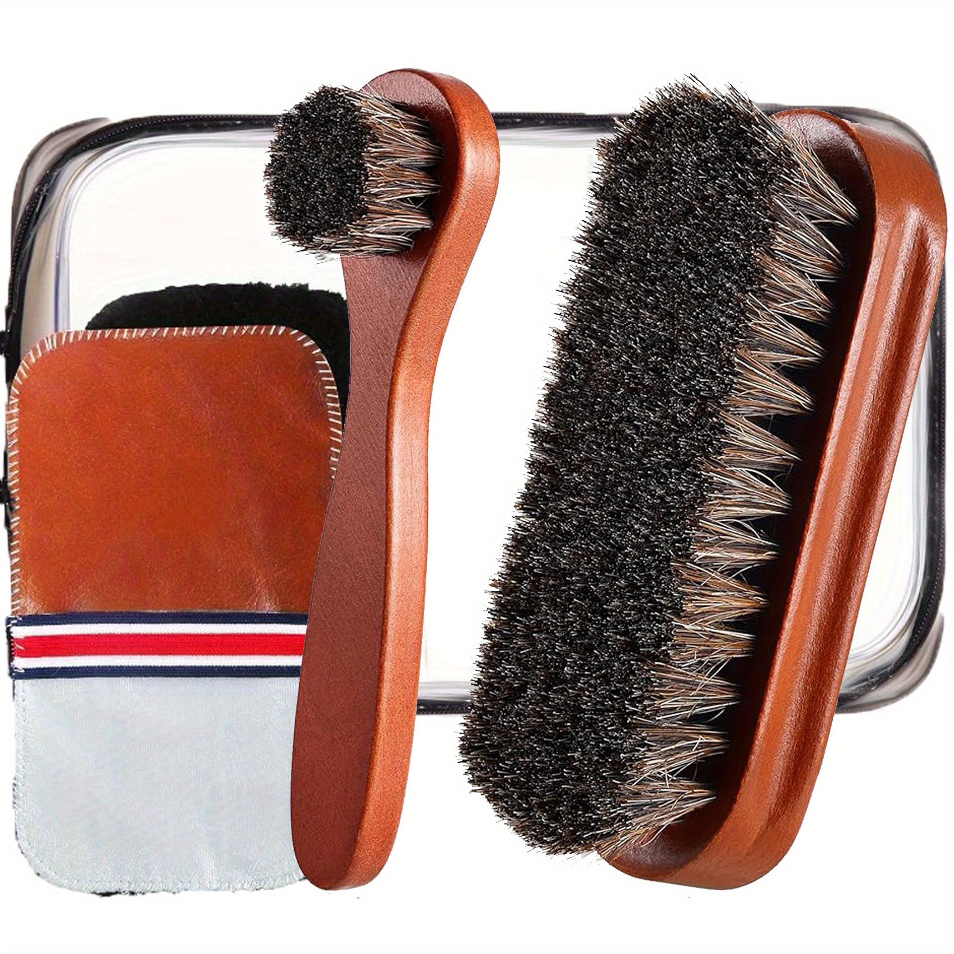 

de Brosses à Chaussures en Poils de - 2/3/5pcs, des Brosses à Long & à Détail du Similicuir, le Polissage & le Nettoyage