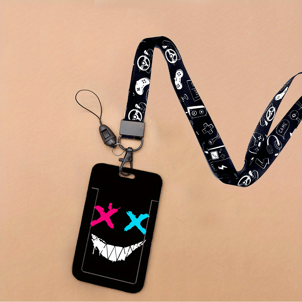 E-shop 2D Freihändige ID- & Zubehörhalterung - Halsband mit Hängeband kompatibel für Ausweise, Namensschilder, Visitenkarten, Zertifikate, Buskarten -