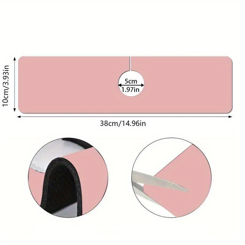 TEMU 1 Solid Color Sink Faucet Suction Pad, Drainage Pad, Kitchen And Bathroom Sink, Countertop Drainage Pad, Diatomaceous Earth Washbasin, Quick