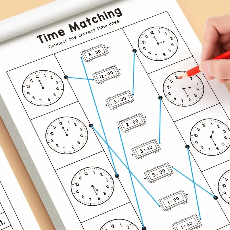 32 Pages Math Workbook For Preschool To 1st Grade, Interesting Mathematics Books, Telling , Book, Suitable For Home Or School Use