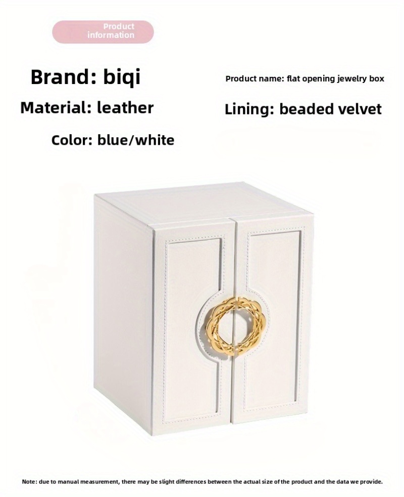 suitable for spring summer autumn and winter   2025   new five layer double opening large jewelry box desktop jewelry classification organizer storage box with large capacity necklace storage box Product details 3