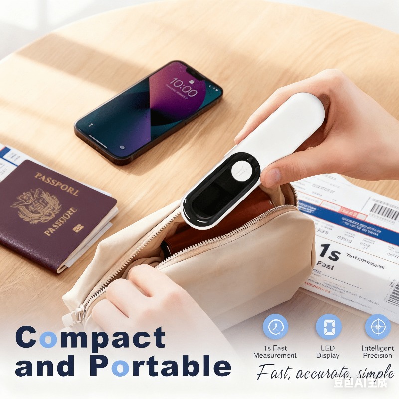 Adult Non-Contact Forehead Thermometer - Instant Read Digital Thermometer with LCD Display, One-Touch Operation & °C/°F, (AA-like) Fast Response Thermometer for, Travel, Office - Hygienic Contactless Body Temperature - Image 8