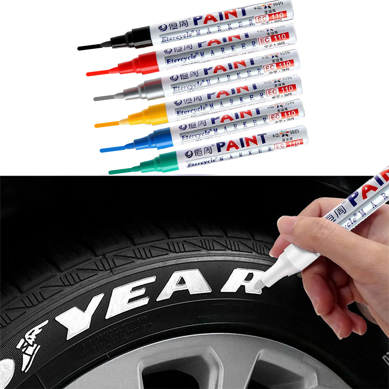 1pc permanent   pens multi color options quick drying suitable for cars wheels tires scratch repair for vehicles   car parts