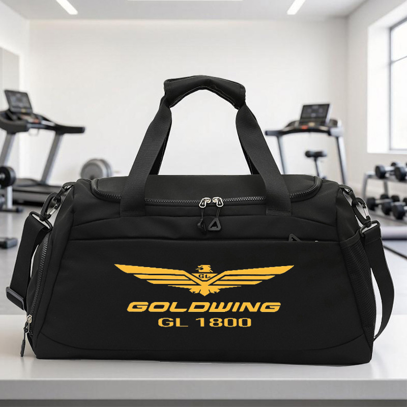 TEMU Bolsa de equipaje deportiva con estampado , 1 pieza, bolsa de gimnasio portátil, bolsa de viaje de gran capacidad, bolso bandolera de , tela de