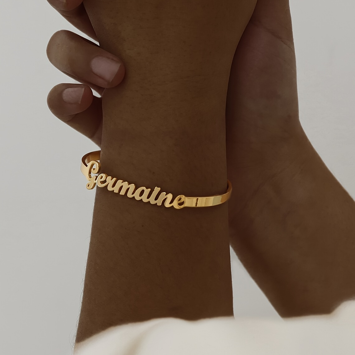 

Unique Name Bracelet: Elegant Stainless Steel Cuff Bracelet For Everyday Wear And