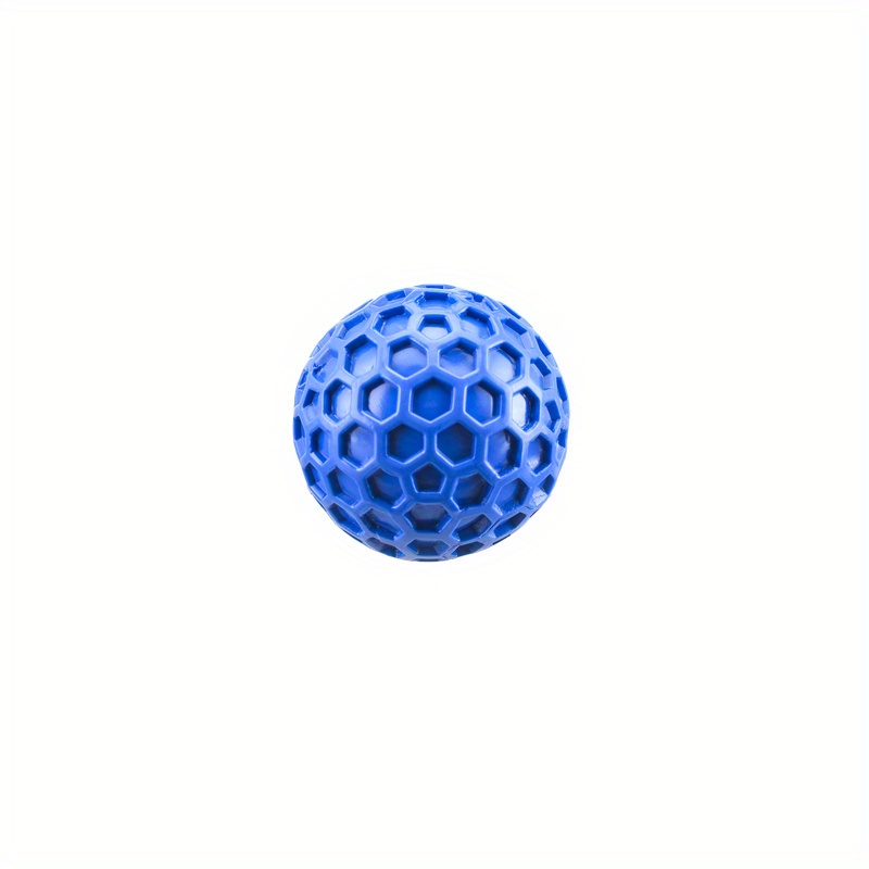 1pc Chew-resistant Soft Thermoplastic Rubber Honeycomb Sound-making Ball - Dog Toy Suitable For Outdoor/ Interactive Play, Teething Puppies, Easy-clean Chewproof Ball