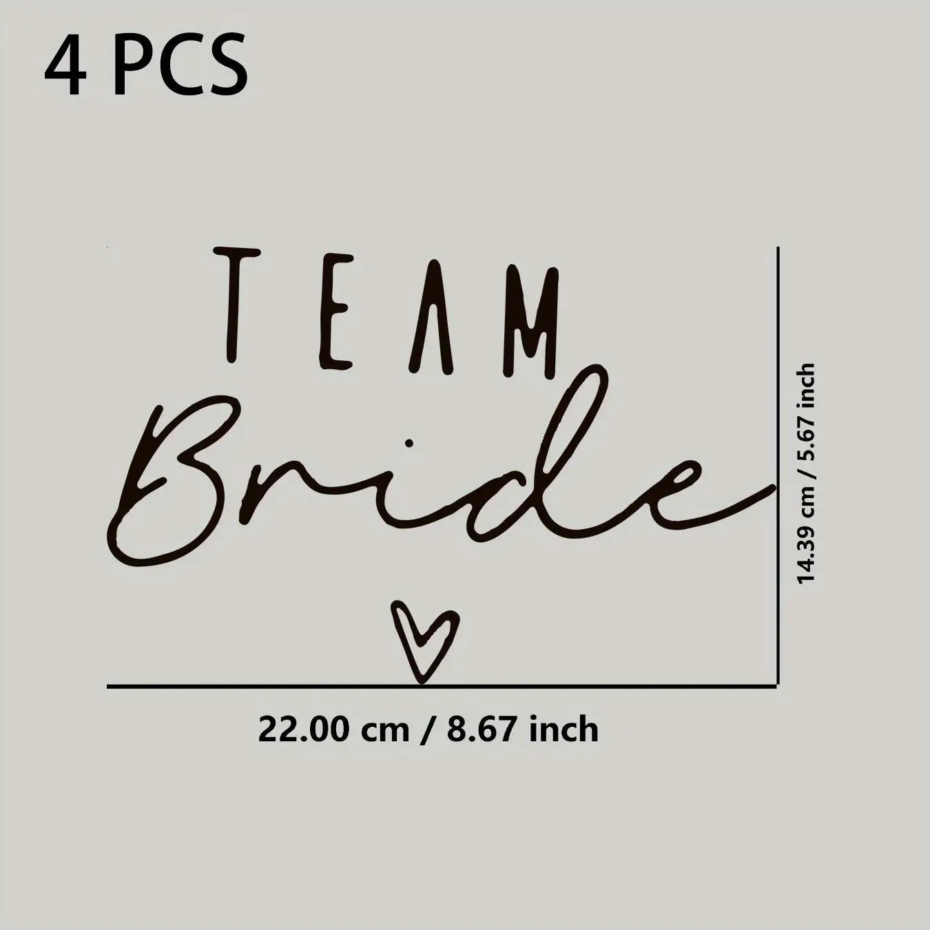 TEMU 4pcs Bridal Decal Set - Iron-on Heat Transfer Patches, Iron-on Transfers, Iron-on Stickers Suitable For Backpacks, Canvas Bags, T-shirts, Jeans,
