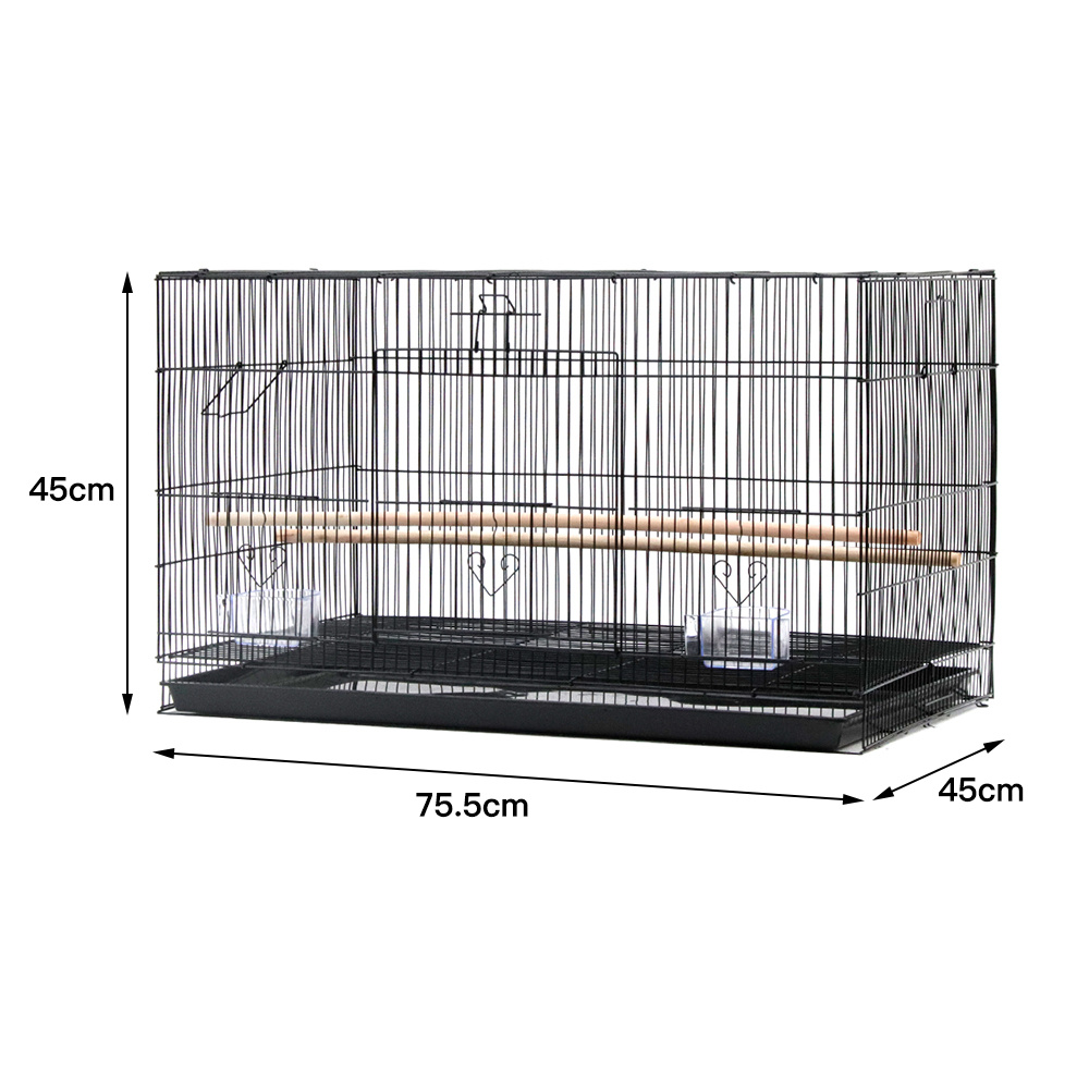 indoor and outdoor bird nests bird cages with feeding bowls 75 5 45 45 