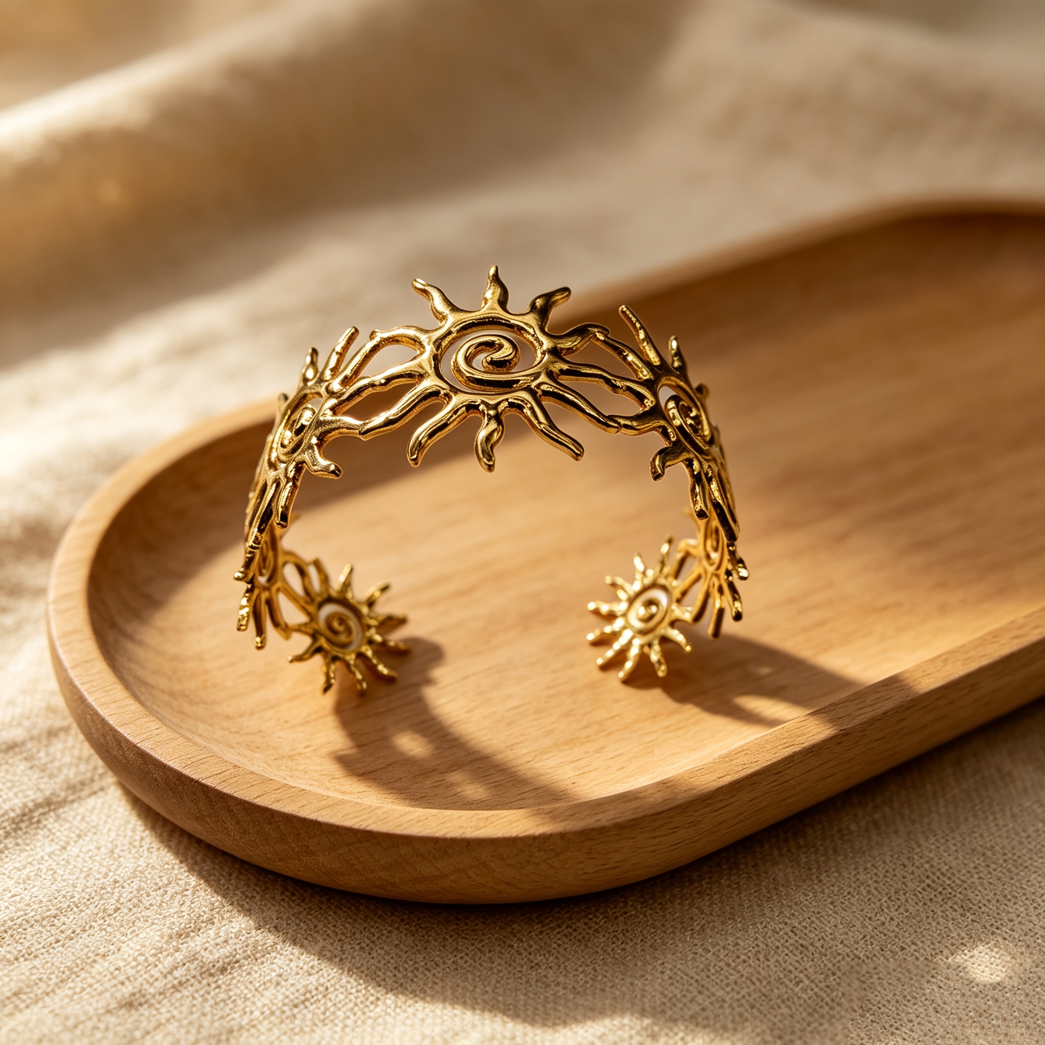 TEMU Bracciale rigido totem in acciaio inossidabile