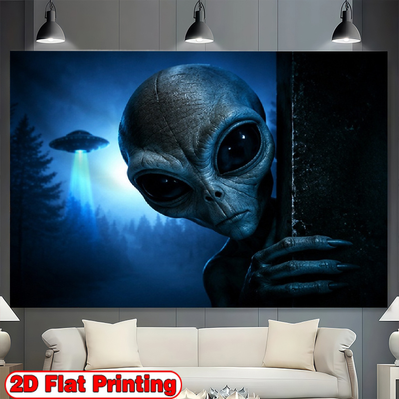item picture 2d flat 2d flat 2d flat 2d flat 2d flat banners 1pc polyester wonderful party banner   ufo theme design party decoration for weddings birthdays anniversaries halloween christmas new year beautiful background decorations